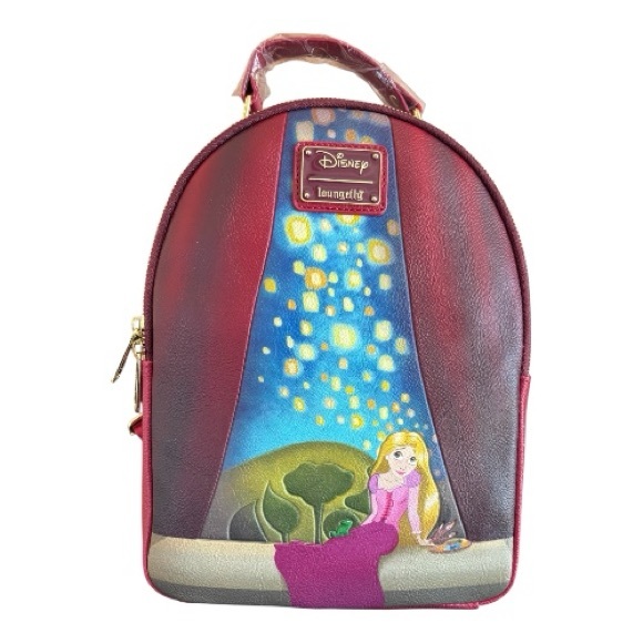 NWT Loungefly Disney Rapunzel Tangled full size backpack bag purse - Picture 1 of 7